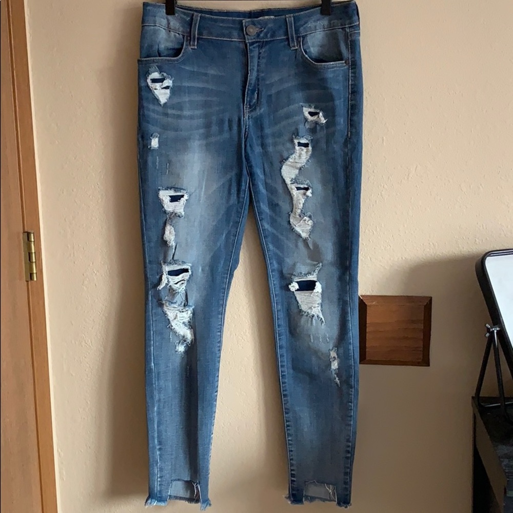 Refuge Distressed Skinny Jeans